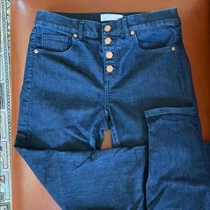 Loft button fly jeans size 6